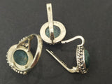 Silver 925 Earrings Ring jewelry agate