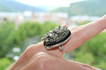 Golden Pyrite Ring sterling silver 925 Armenian Spirit