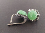 Silver 925 Earrings Ring jewelry jade