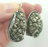 Earrings Silver 925 Pyrite gem