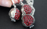 Pomegranate Persephone Silver 925 earrings pendant chain zircon