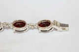 Bracelet Sterling silver 925 Burgundy Armenian Spirit
