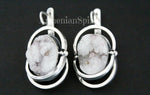 Silver 925 Ring Earring Pendant chalcedony