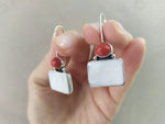 Earrings Ring silver 925 coral sadaf Armenian Spirit