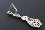 Earrings Ring silver 925 blue zircon Armenian Spirit