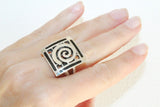 Earrings ring sterling silver 925 Armenian Spirit