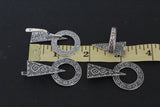 very large jewelry silver earrings ring pendant