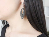 Silver 925 Earrings ring pendant chain Marcasite jewelry women