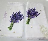 SET 2 Table runners 100% cotton French Provence lavender