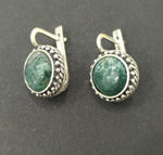 Silver 925 Earrings Ring jewelry agate
