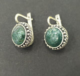 Silver 925 Earrings Ring jewelry agate
