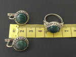 Silver 925 Earrings Ring jewelry agate