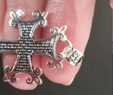 925 silver body cross men