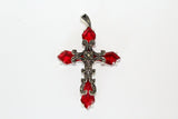 Expertly crafted from high-quality silver 925, this Armenian Spirit cross necklace with marcasite and red topaz details is a unique and stylish addition to any woman's jewelry collection. Perfect for any occasion, this red cross necklace is sure to make a statement with its bold yet elegant design.