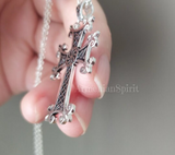 Armenian Spirit silver cross in a hand of woman