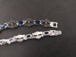 Necklace Sterling silver 925 blue stones