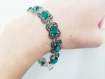 Experience the beauty of Armenian Spirit with our Sterling Silver Green Topaz Bracelet. Made with 925 silver and adorned with large emerald green gemstones, this bracelet is the perfect gift for any birthday. Shop now on Etsy or Shopify and bring a touch of Armenian culture to your jewelry collection.