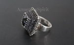 Ring Black topaz Sterling silver 925