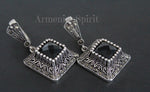 Find stunning, handcrafted pieces at our online jewelry store on Etsy. Our exquisite earrings and ring feature black onyx and marcasite set in elegant square designs. Made with high quality sterling silver 925, these pieces embody the spirit of Armenian craftsmanship. Elevate your style with our unique and timeless jewelry.