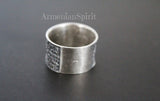 Men Ring cross Prayer Sterling Silver 925