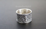 Men Ring cross Prayer Sterling Silver 925