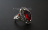 Sterling silver 925 Ring red stone