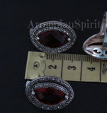 Armenian Spirit earrings sterling silver 925 red stone