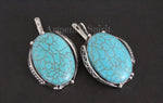 Earrings silver 925 jewelry blue turquoise Armenian Spirit