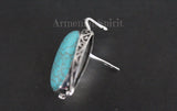 Earrings silver 925 jewelry blue turquoise Armenian Spirit