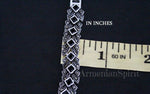 width 0,5 inch silver bracelet narrow women