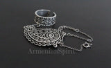 Where to buy armenian silver jewelry handmade with indian cucumber ornament. Sterling silver is a well-loved metal for a reason. It’s known for its durability, luster, and ability to hold intricate designs. The "925" hallmark indicates that it's 92.5% pure silver, ensuring quality and minimizing the risk of allergic reactions 