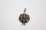 Pomegranate pendant with stones