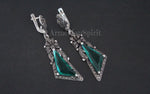 Long earrings with bows, marcasites and made of sterling silver 925. Even though they have a noticeable length, they don't feel heavy at all, which is a huge plus. For women with with sensitive skin, who often struggle with earrings causing irritation. You can wear  these earrings for hours with absolutely no discomfort - a testament to the quality of the materials used.